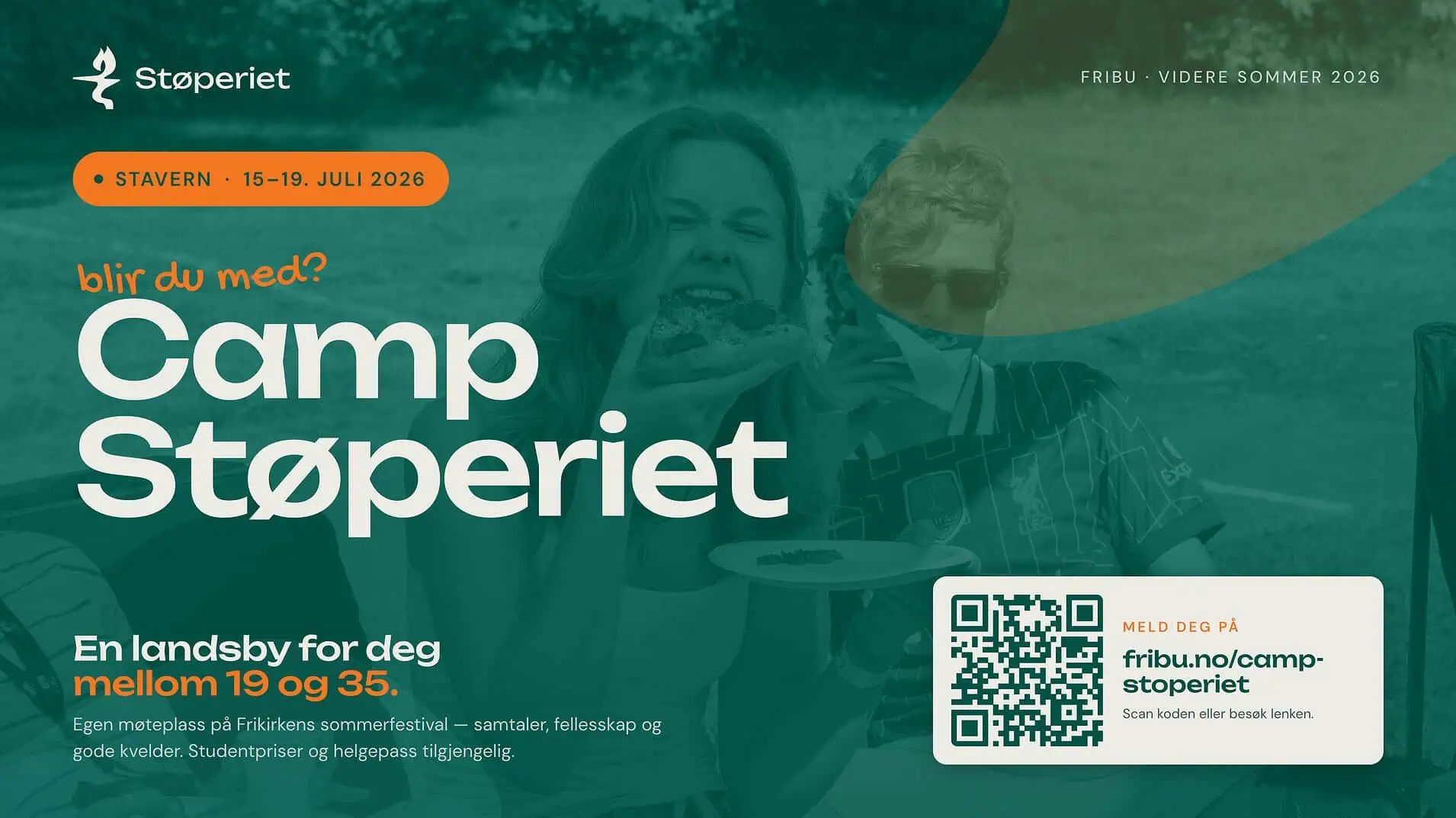 Camp Støperiet reklameslide