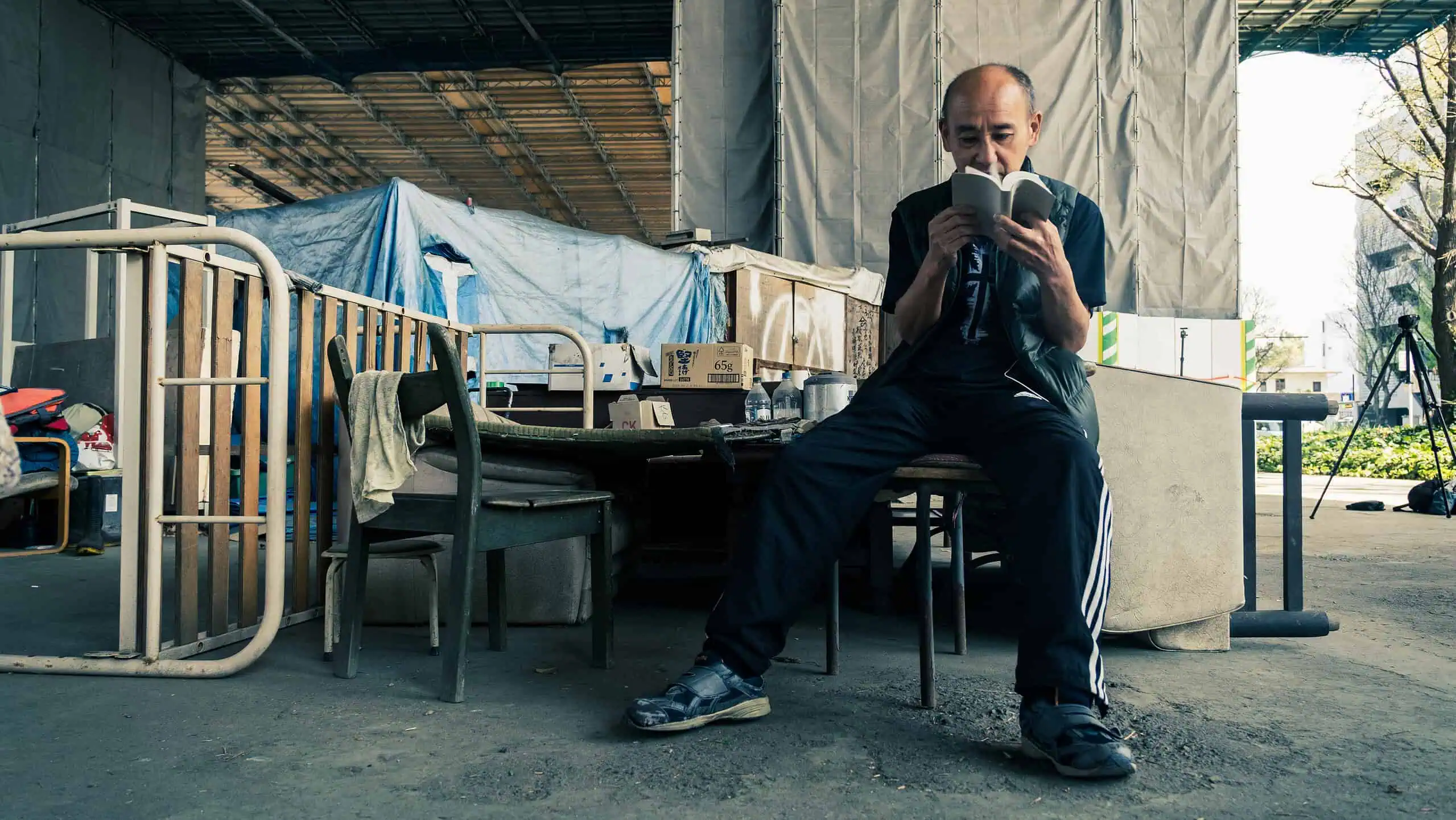 Bilde av en tidligere hjemløs, medspiller